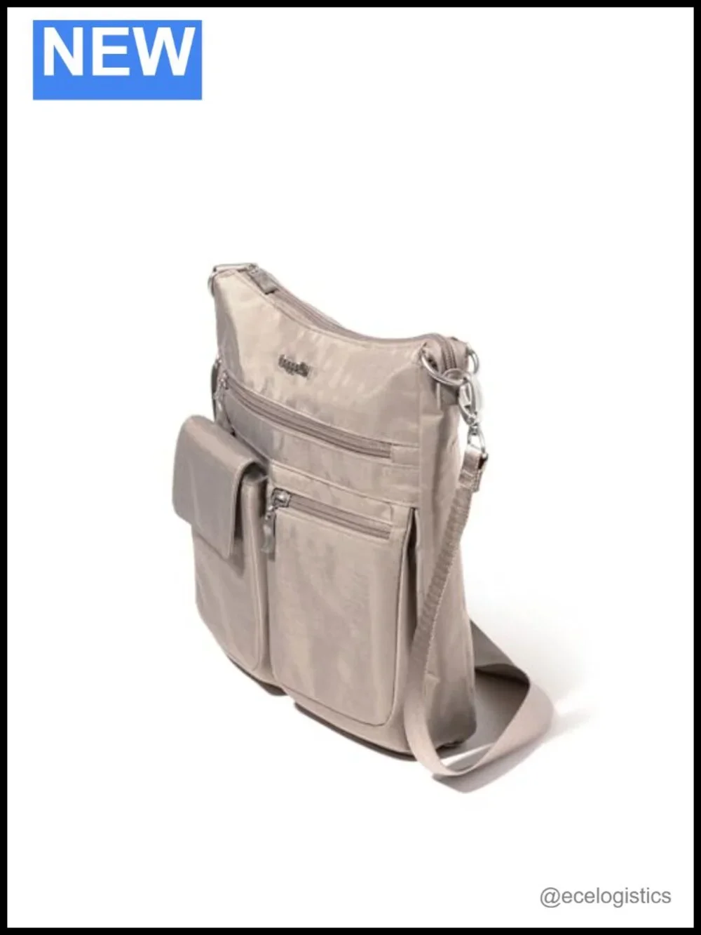 Nylon Crossbody Bag with RFID Blocking, Adjustable Strap, Lightweight